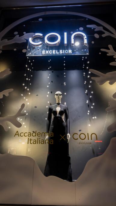 Vetrine natalizie e set fotografico per COIN Excelsior